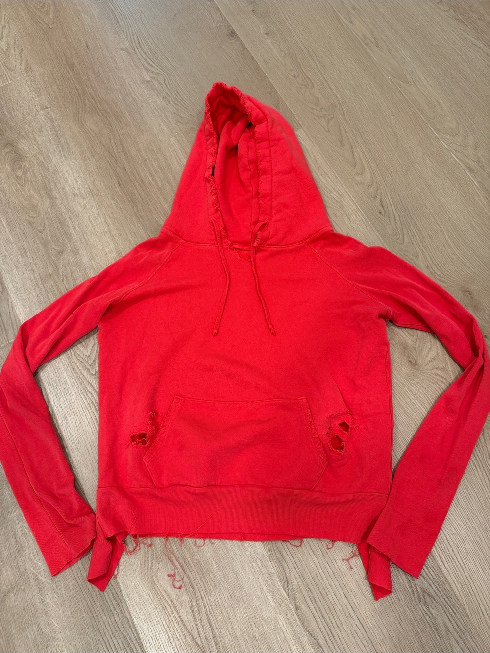 Frank & Eileen Red Distressed Women's Hoodie